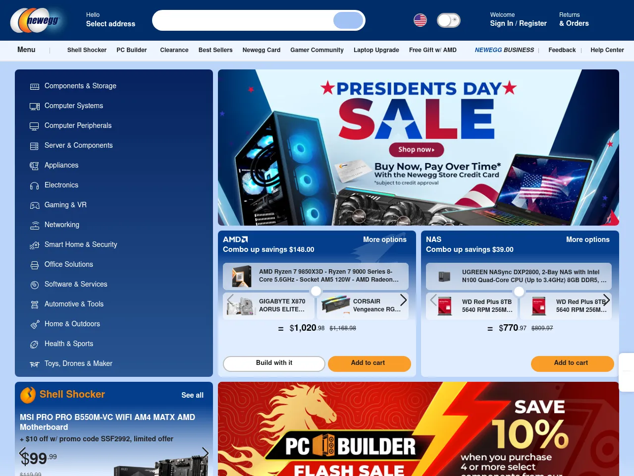 Newegg Screenshot