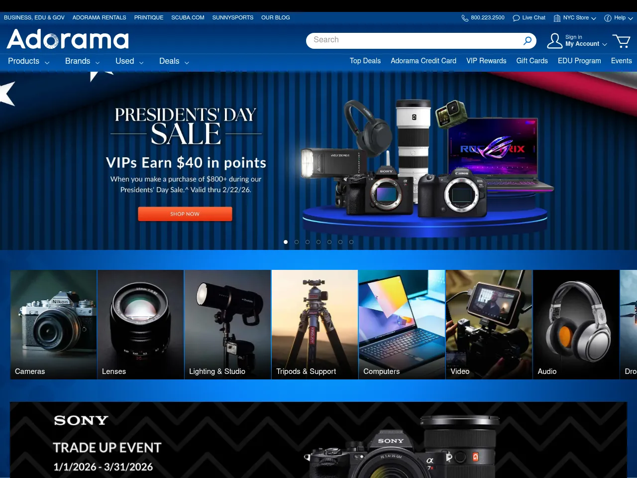 Adorama Screenshot