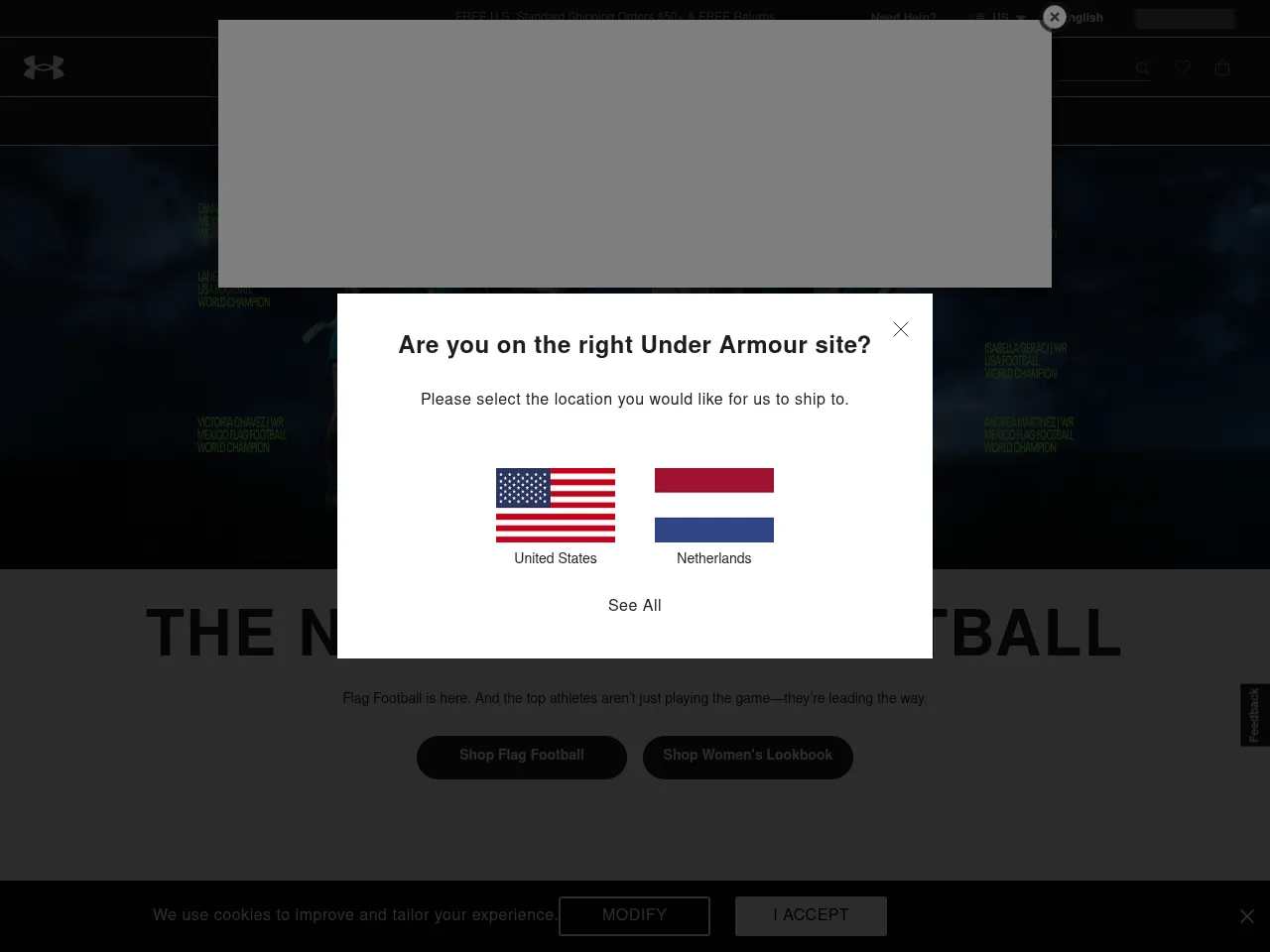 Under Armour Screenshot