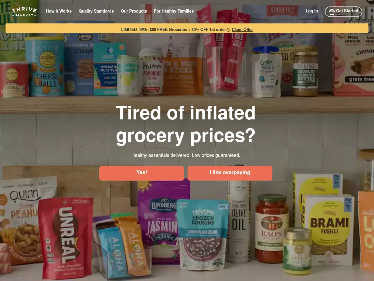 Thrive Market Screenshot