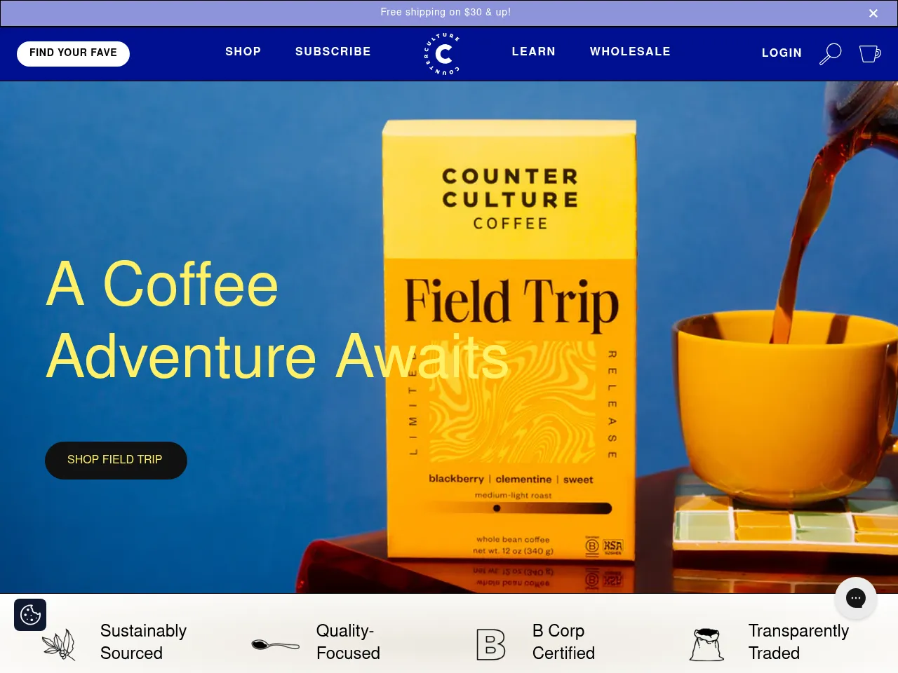 Counter Culture Coffee Screenshot