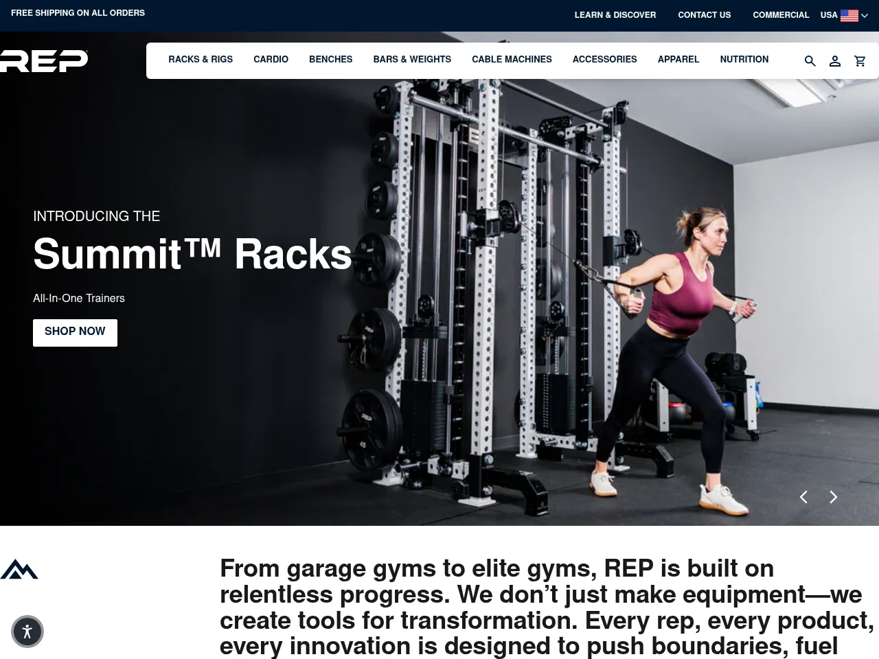 Rep Fitness Screenshot