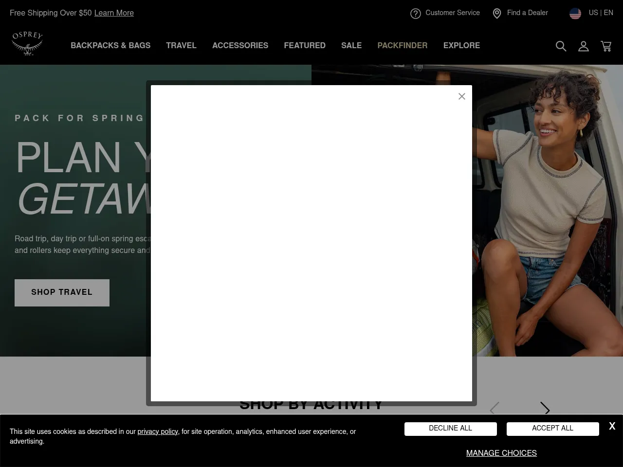 Osprey Packs Screenshot