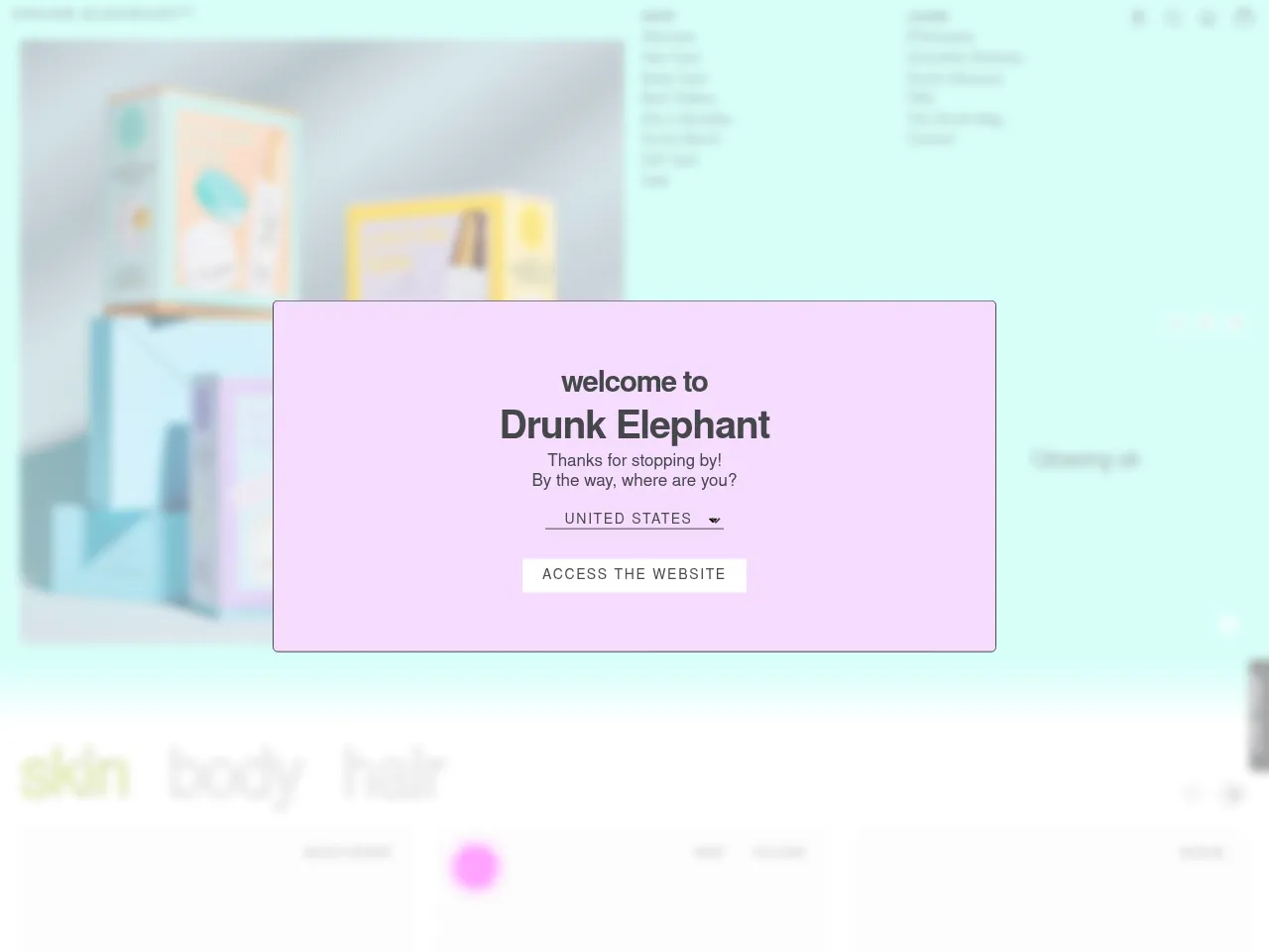 Drunk Elephant Screenshot