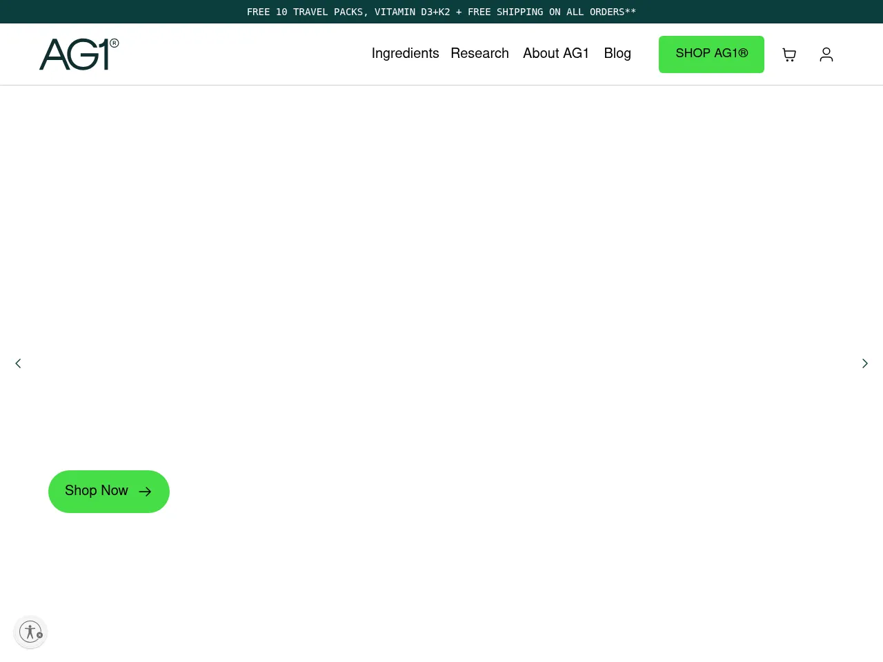 Athletic Greens (AG1) Screenshot