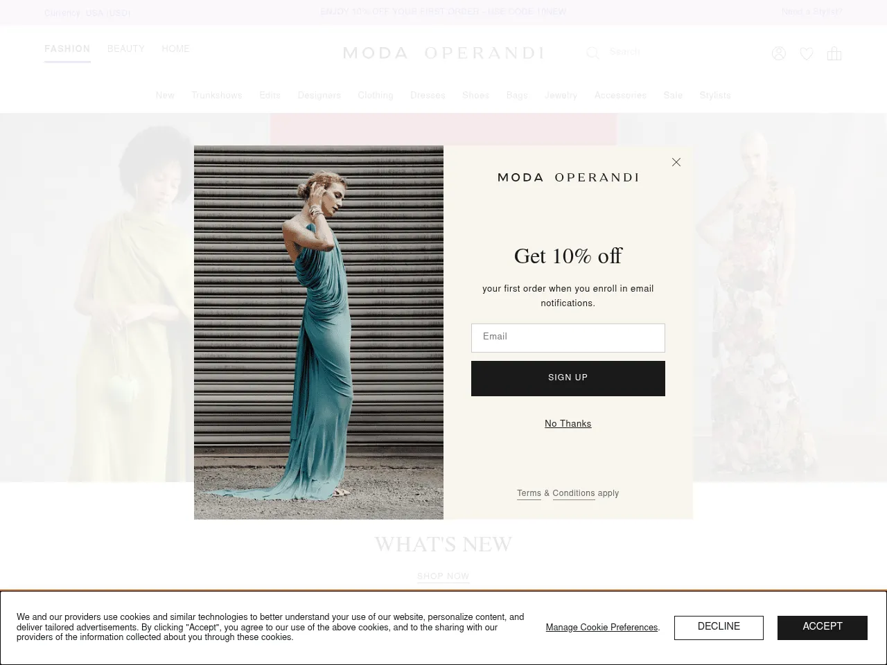 Moda Operandi Screenshot