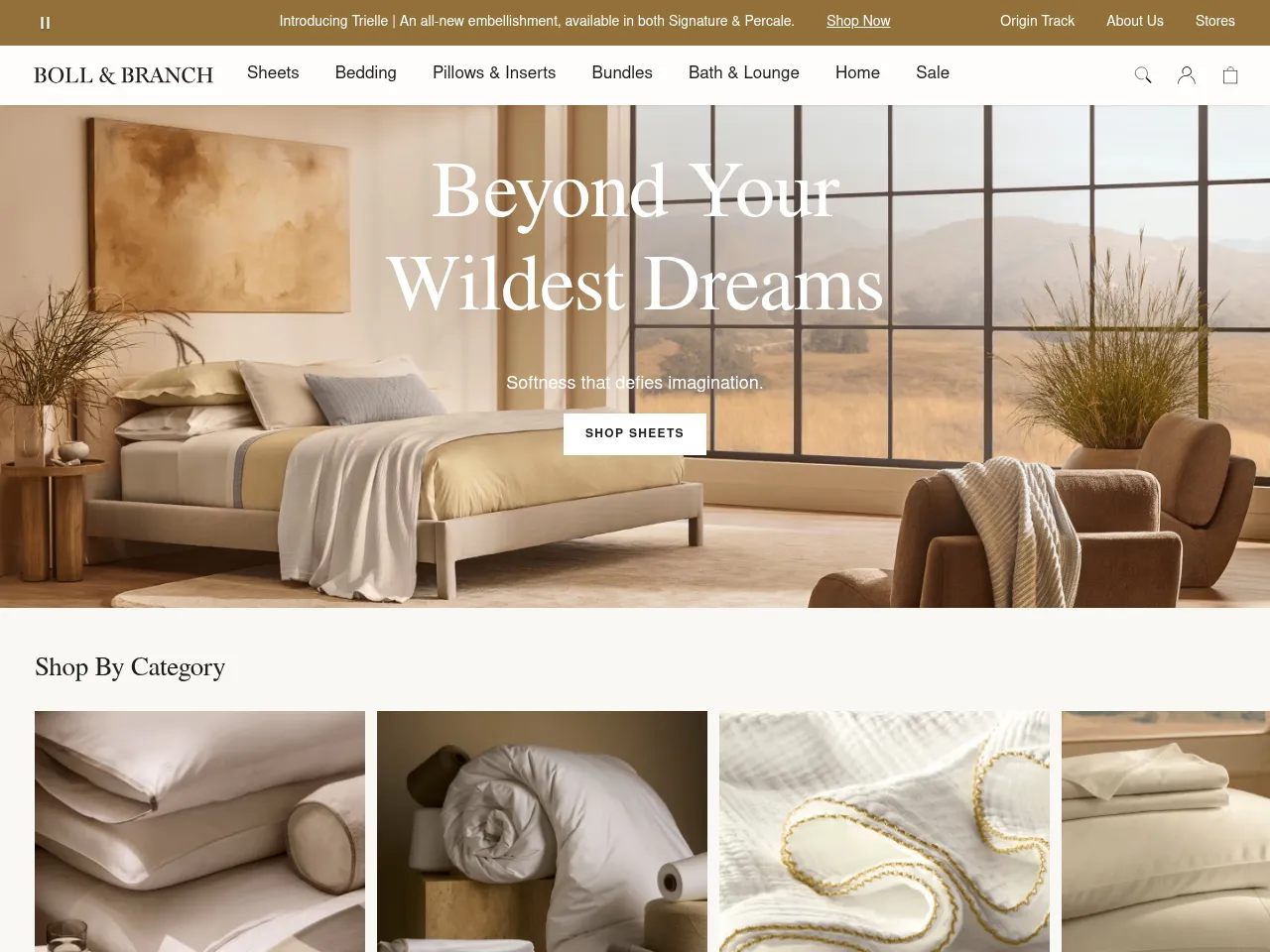 Boll & Branch Screenshot