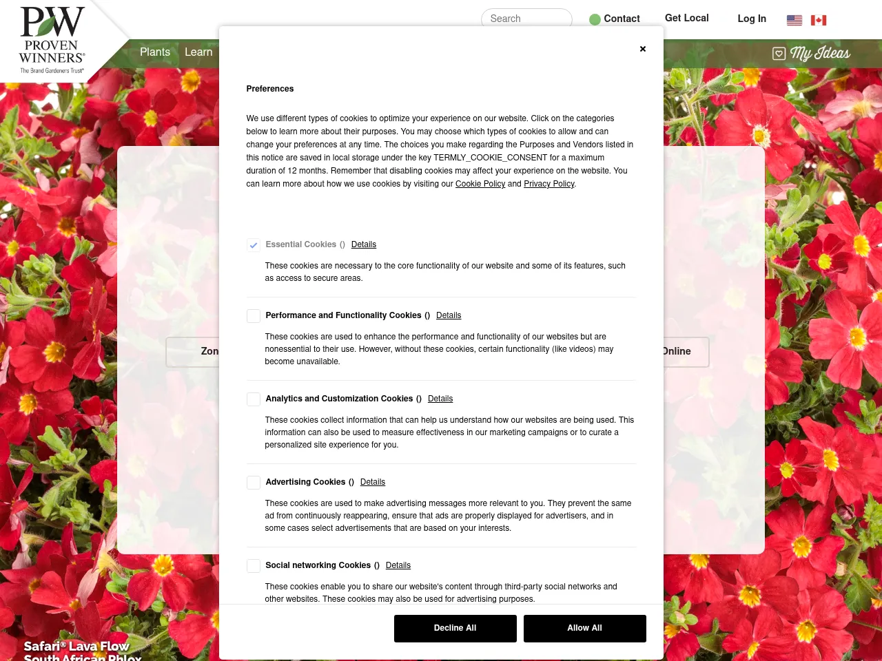 Proven Winners Screenshot
