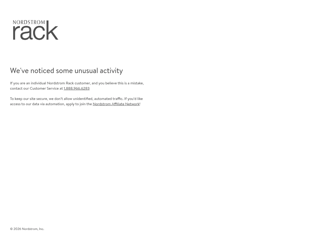 Nordstrom Rack Screenshot