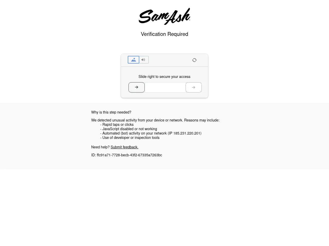 Sam Ash Screenshot