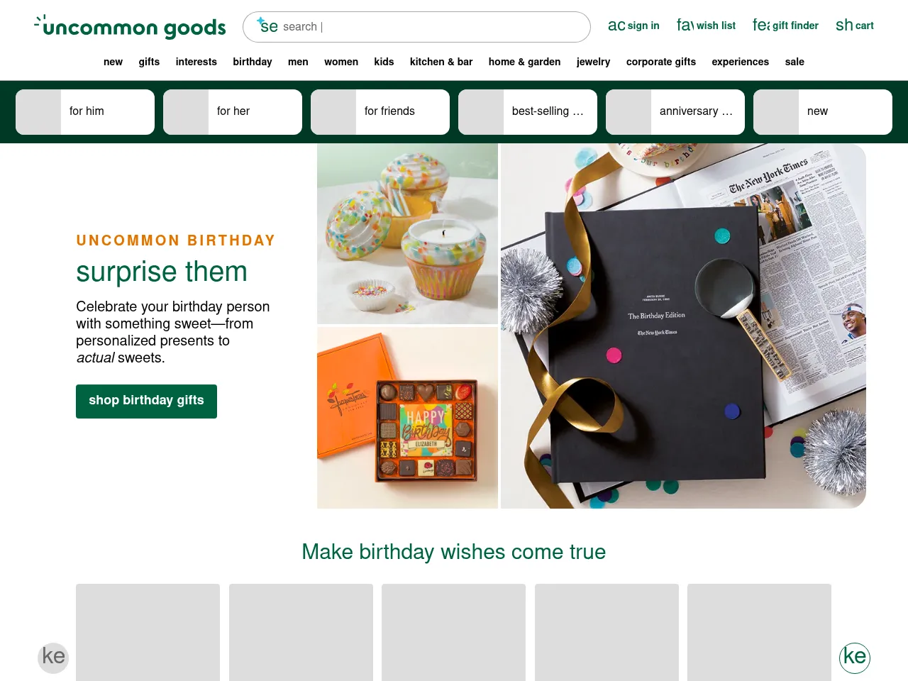 Uncommon Goods Screenshot