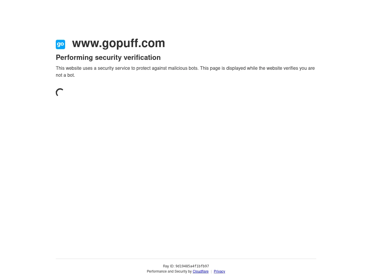 Gopuff Screenshot