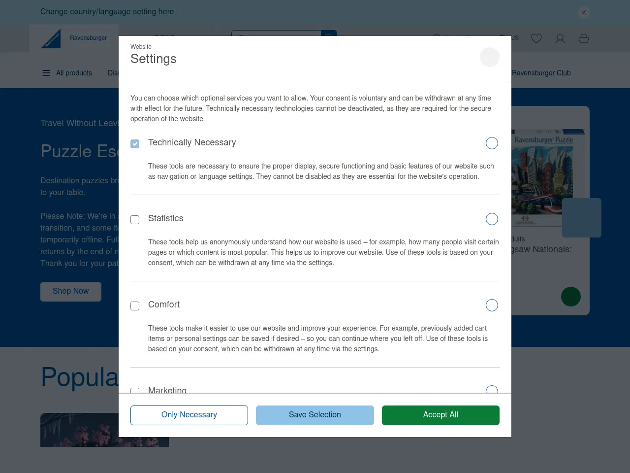 Ravensburger Screenshot