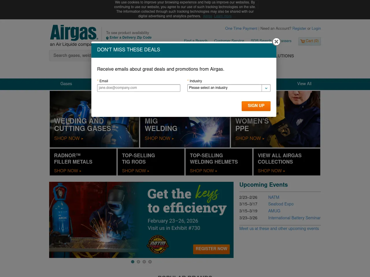 Airgas Screenshot