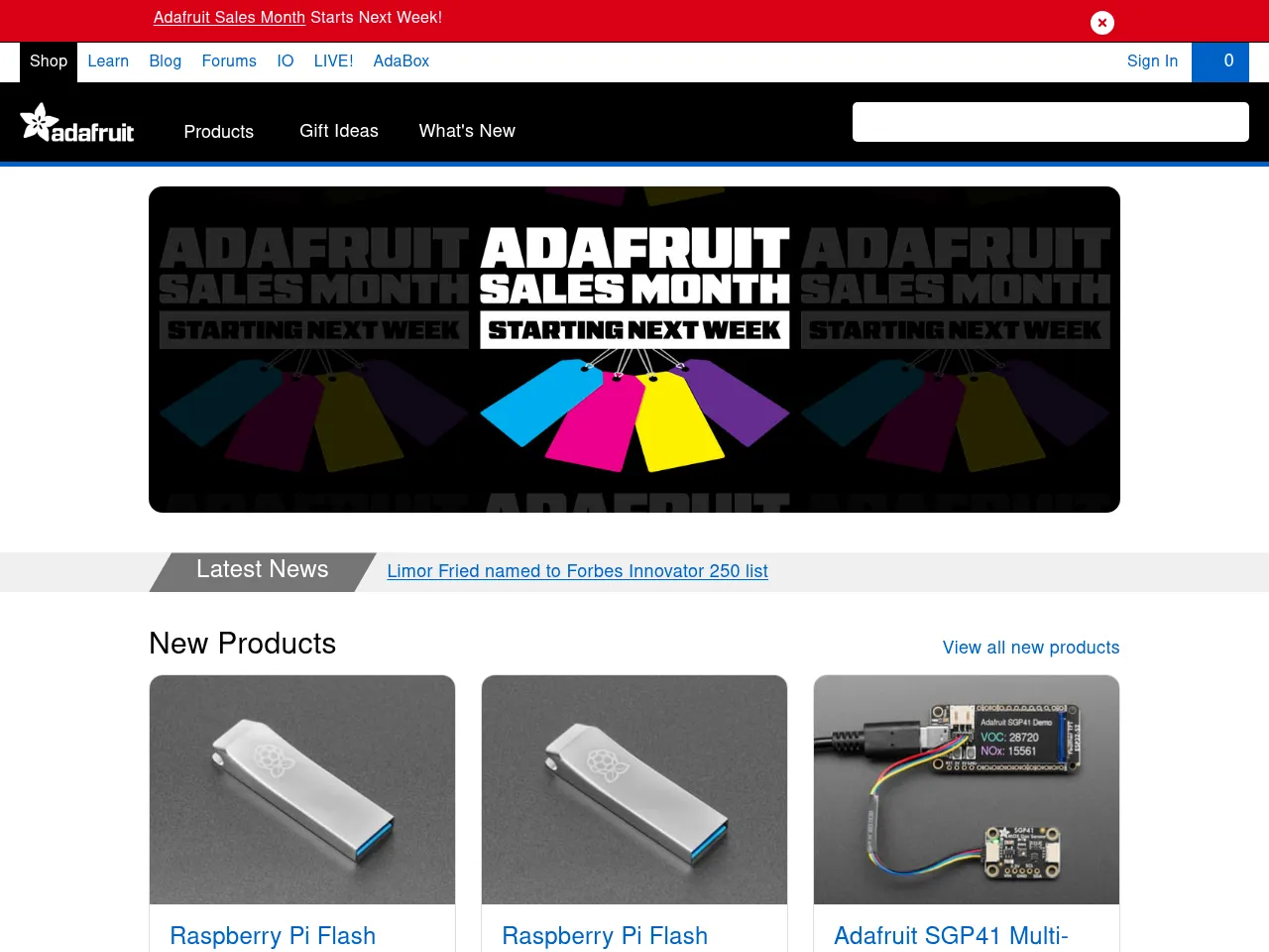 Adafruit Industries Screenshot