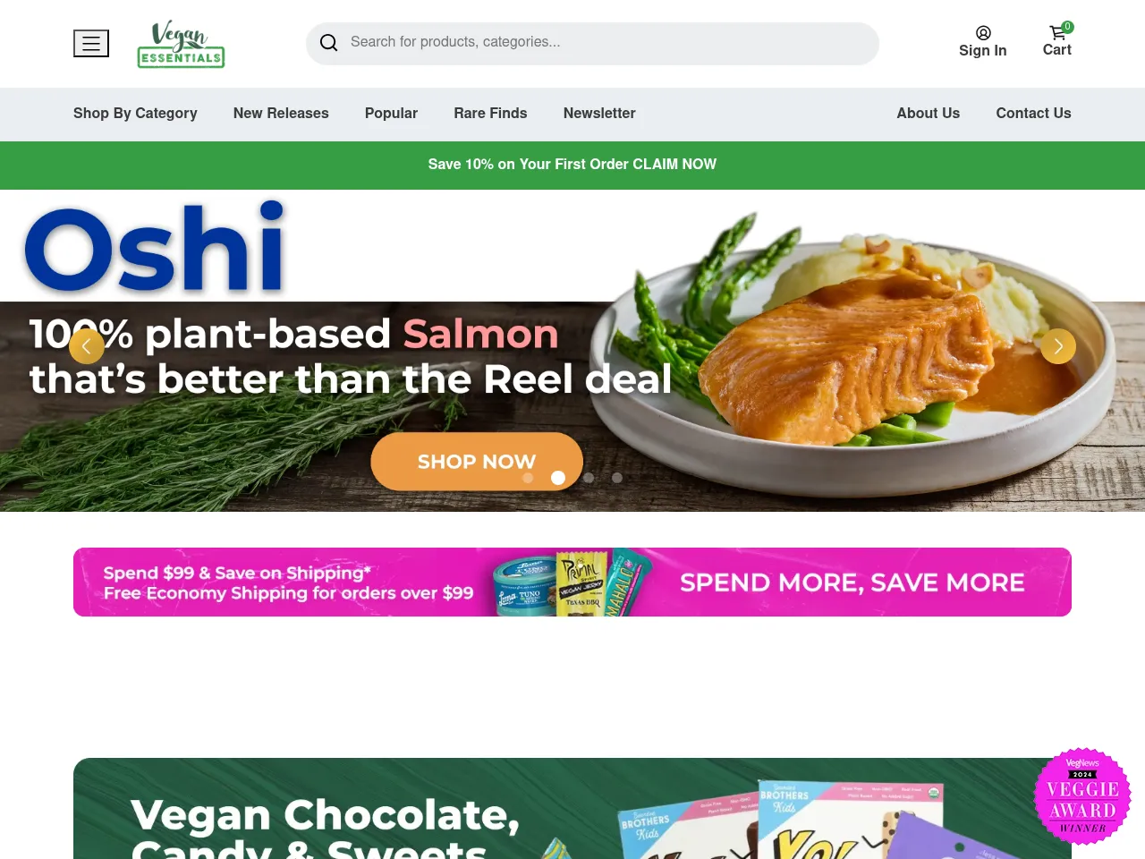 Vegan Essentials Screenshot