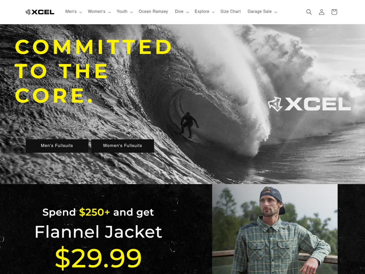 Xcel Wetsuits Screenshot